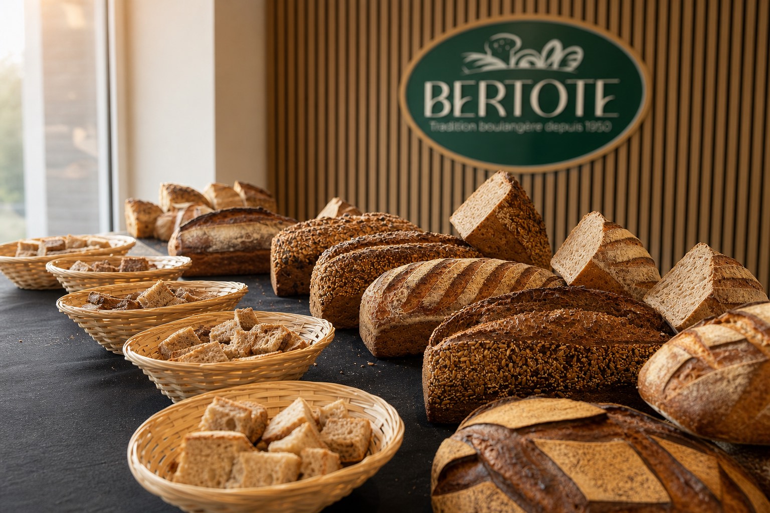 Sélection de pains artisanaux Bertote