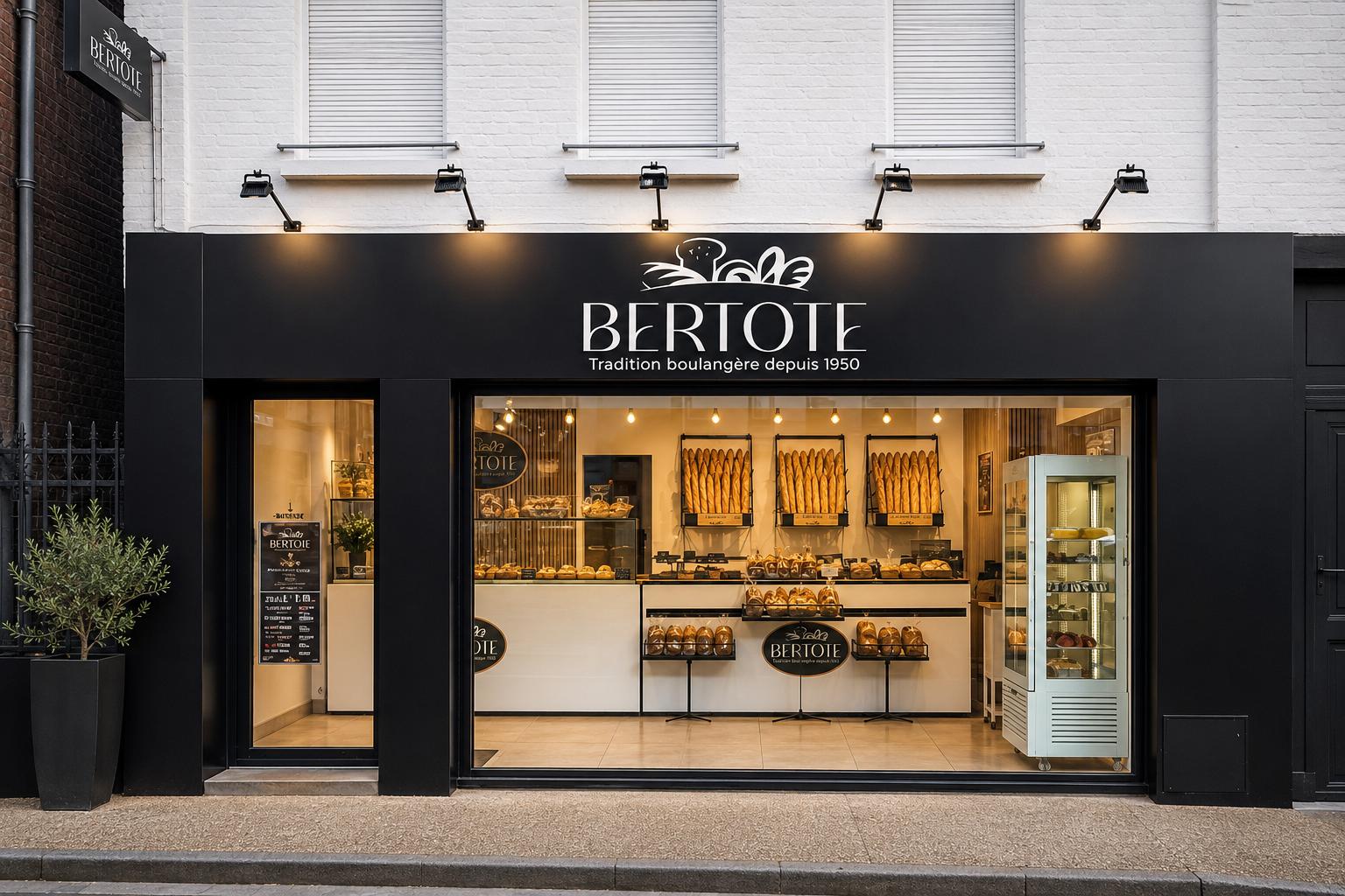 Façade de la boulangerie Bertote de Boves